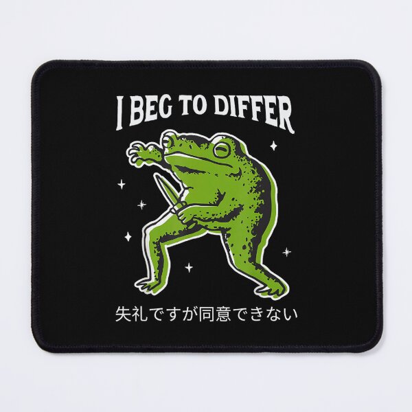 Item preview, Funny I Beg To Differ Frog Japanese designed and sold by spirorinin.