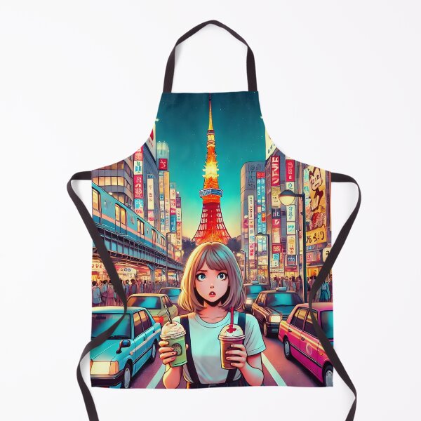 Item preview, Girl in Tokyo Night designed and sold by unrealartwork.
