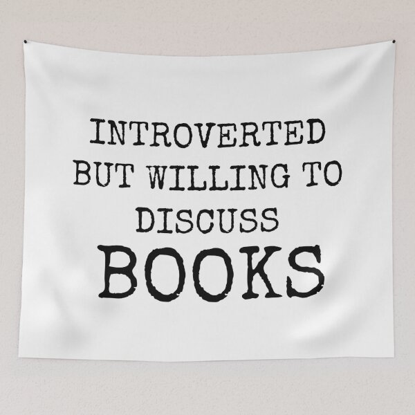 Item preview, Introverted but willing to discuss books designed and sold by Inspirationmotivation.