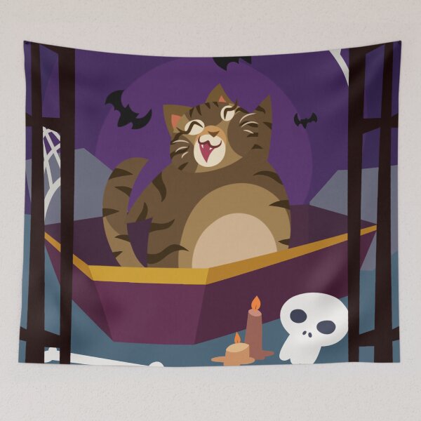 Item preview, Pickles the Cat: Casket Cuddles  designed and sold by Kyna Arts.