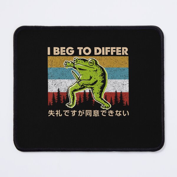Item preview, I Beg To Differ Frog Japanese Amphibian Frog Humor Joke designed and sold by spirorinin.
