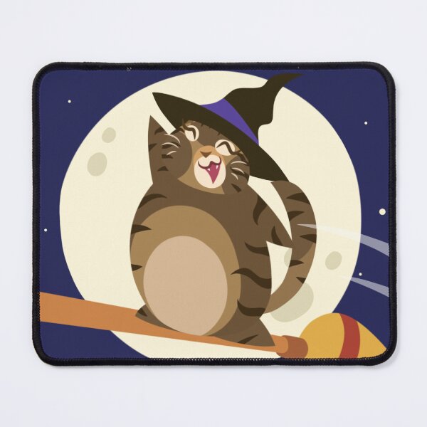Item preview, Picles the Cat: Witchy Ride designed and sold by Kyna Arts.