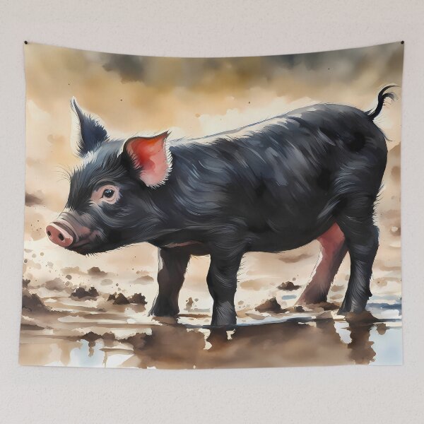 Item preview, Black Piglet  designed and sold by CalmnessbyChoice.