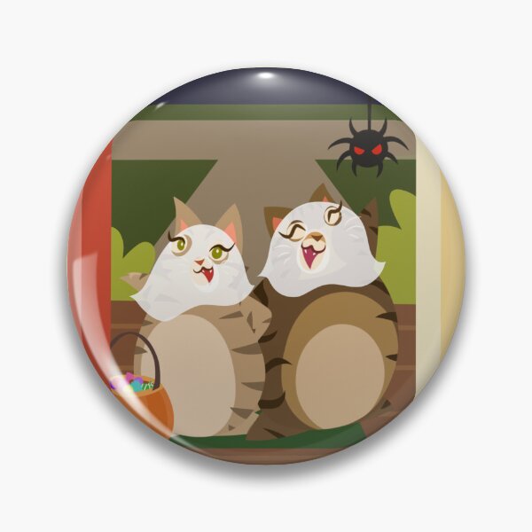 Item preview, Pickles and Olive the Cats: Ghostly Treats designed and sold by Kyna Arts.