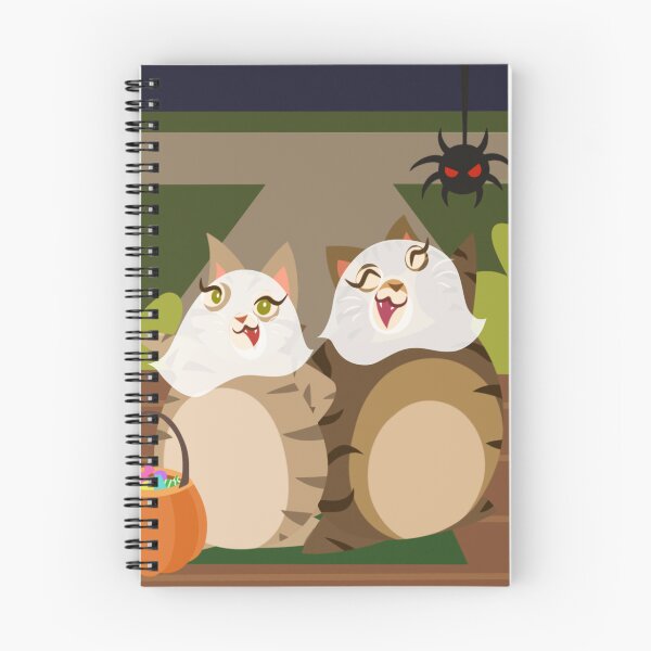 Item preview, Pickles and Olive the Cats: Ghostly Treats designed and sold by Kyna Arts.