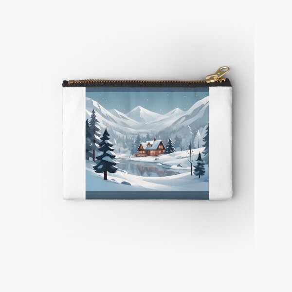Item preview, Snowy Winter Forest Cabin designed and sold by DropTShop.