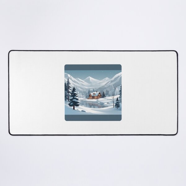 Item preview, Snowy Winter Forest Cabin designed and sold by DropTShop.