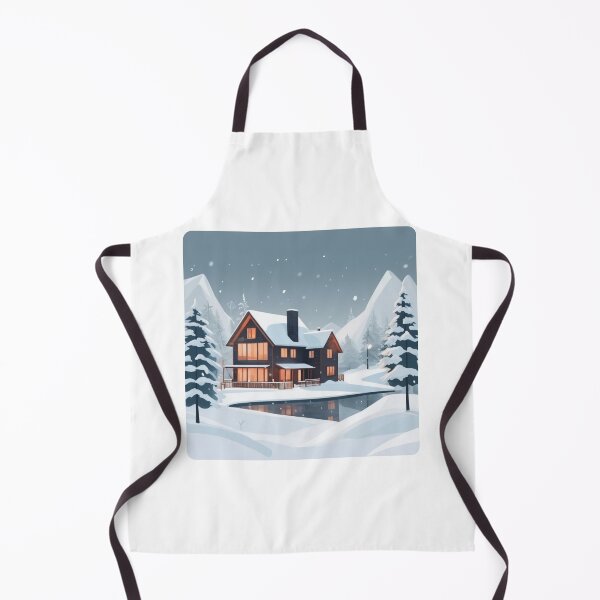 Item preview, Snowy Winter Forest Cabin designed and sold by DropTShop.