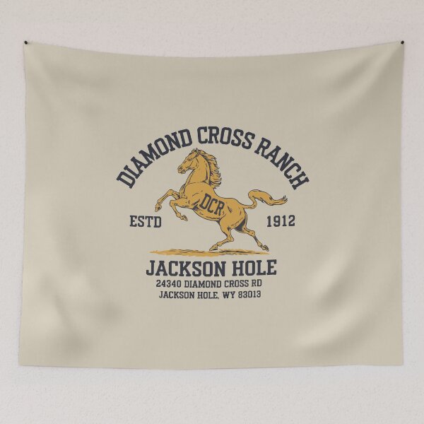 Item preview, Vintage-Inspired Most Iconic Ranch T-Shirt Design with Rearing Horse of Jackson-Hole's & Retro Western Style designed and sold by sudhareditz.