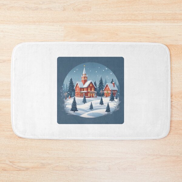 Item preview, Snowy Winter Forest Cabin designed and sold by DropTShop.