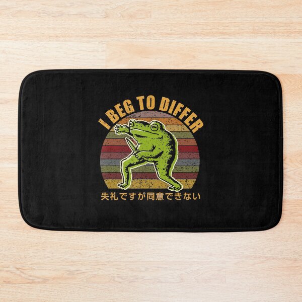 Item preview, I Beg To Differ Frog Japanese Art Amphibian Frog Quote designed and sold by spirorinin.