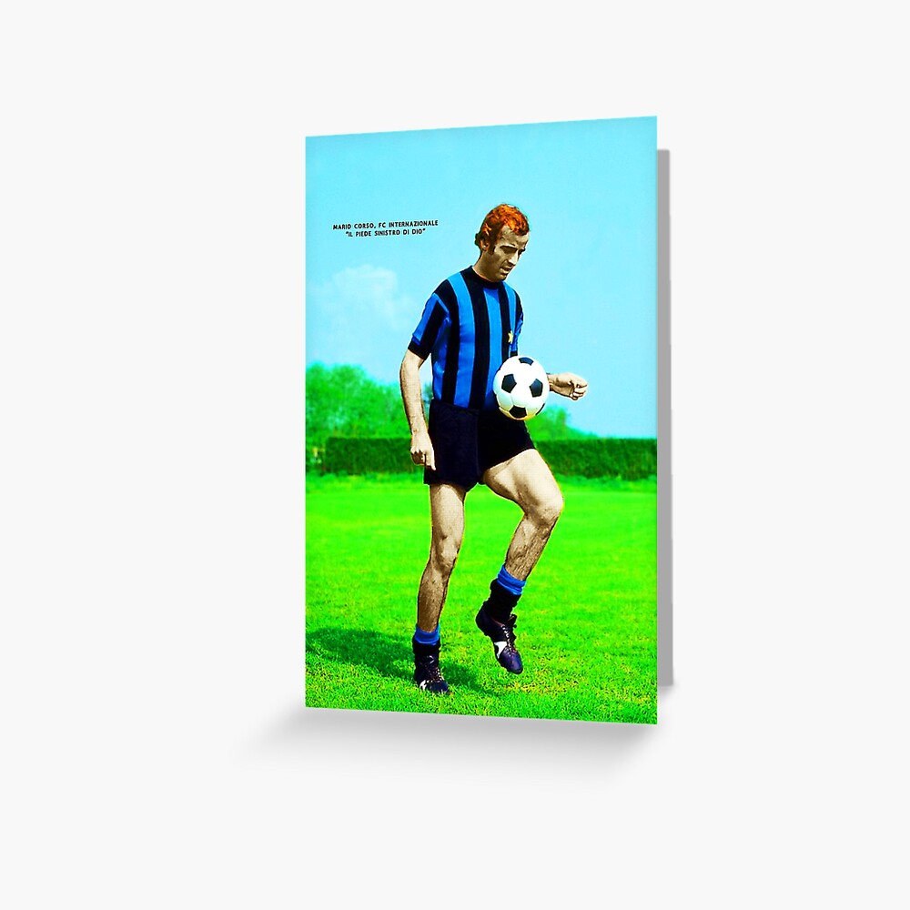 MARIO CORSO INTER LEGENDARY FOOTBALL STAR CALCIO ITALIA ITALY SUPER COOL  POSTER Canvas Print for Sale by westox