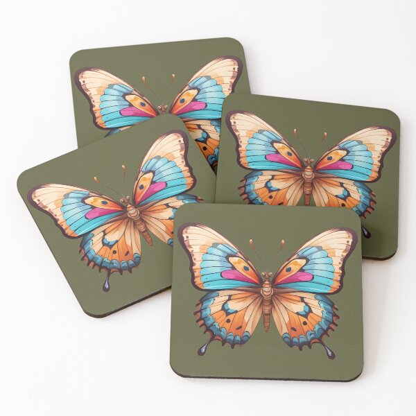 Item preview, Colorful butterfly drawing designed and sold by Radibor78.