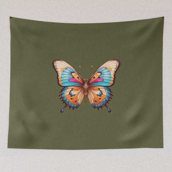 Item preview, Colorful butterfly drawing designed and sold by Radibor78.