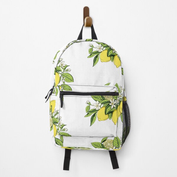 Item preview, Lemon leaves and flowers illustration designed and sold by  twoSevenfour Gifts.