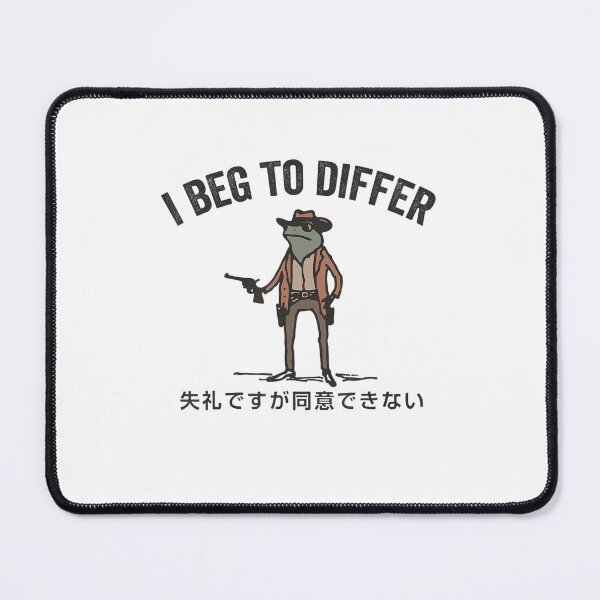 Item preview, I Beg To Differ Frog Japanese Cowboy Funny Meme designed and sold by spirorinin.