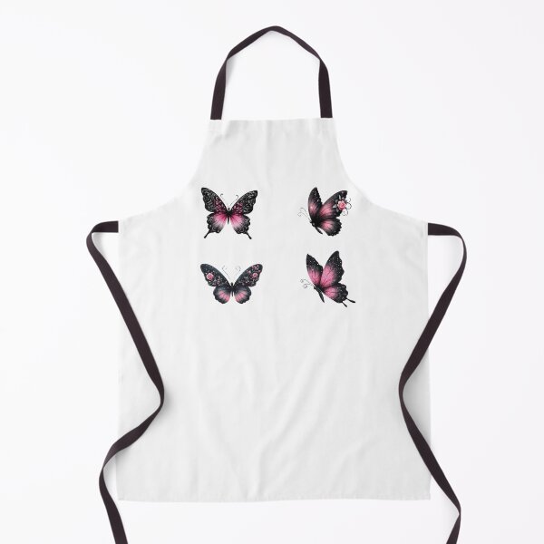 Item preview, Pink and black butterfly set designed and sold by EmeraldeaArt.