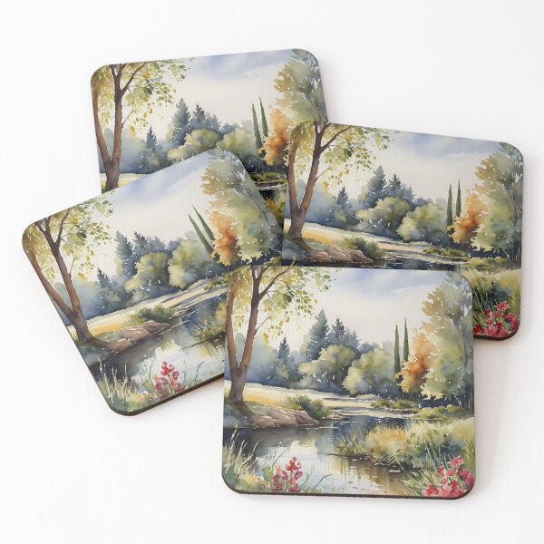 Item preview, Tranquil Riverside Landscape designed and sold by Vitalka-uk.