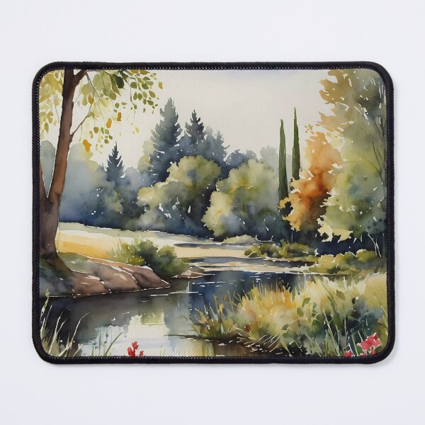 Item preview, Tranquil Riverside Landscape designed and sold by Vitalka-uk.
