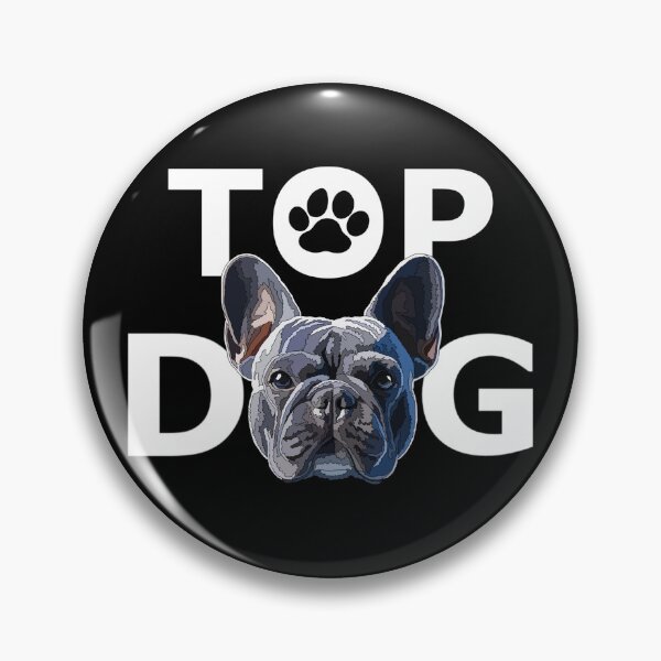 Aperçu de l'œuvre Top Dog Frenchie Bleu créée et vendue par Just-Arts-4U.