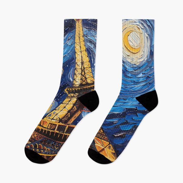Item preview, Starry Night in Paris Vincent Van gogh Starry Night Eiffel Tower  designed and sold by Vangoholic.