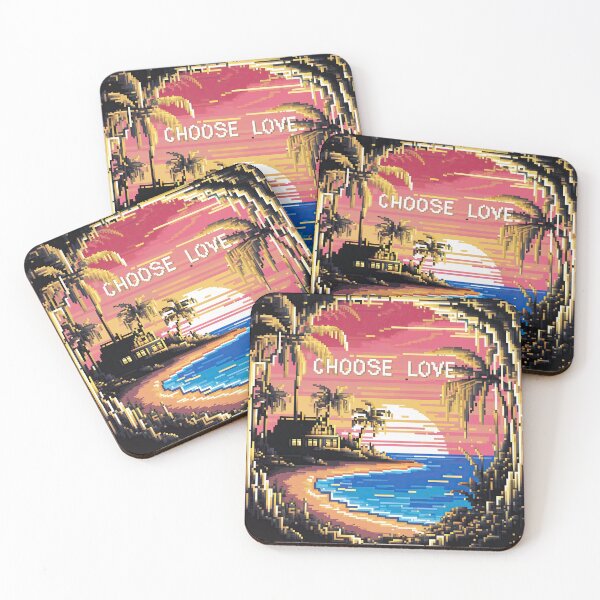 Item preview, Pixelated Sunset by Just Choose Love  designed and sold by JustChooseLove.