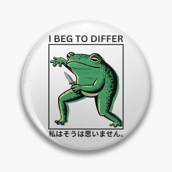Item preview, I Beg To Differ Frog Japanese Frog designed and sold by spirorinin.