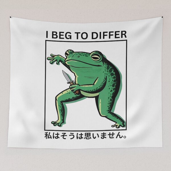 Item preview, I Beg To Differ Frog Japanese Frog designed and sold by spirorinin.