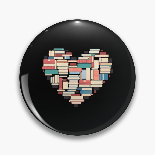 Item preview, Book Lover Heart Shape reading club Librarian Library gifts designed and sold by SOUFIANE1991.