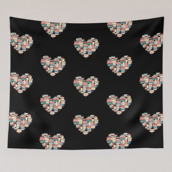 Item preview, Book Lover Heart Shape reading club Librarian Library gifts designed and sold by SOUFIANE1991.