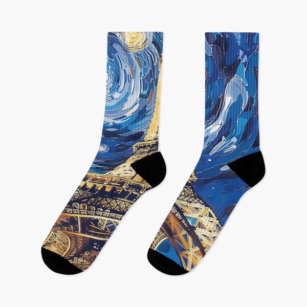Item preview, Starry Night in Paris Vincent Van gogh Starry Night Eiffel Tower designed and sold by Vangoholic.