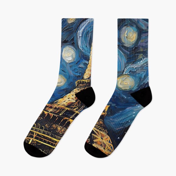 Item preview, Starry Night in Paris Vincent Van gogh Starry Night Eiffel Tower  designed and sold by Vangoholic.