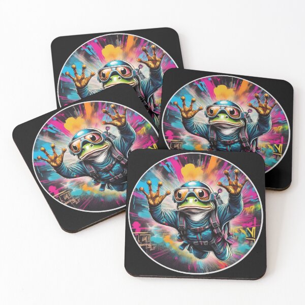 Item preview, Graffitti Sky diving Frog designed and sold by Boxing Kangaroo Retail Company.