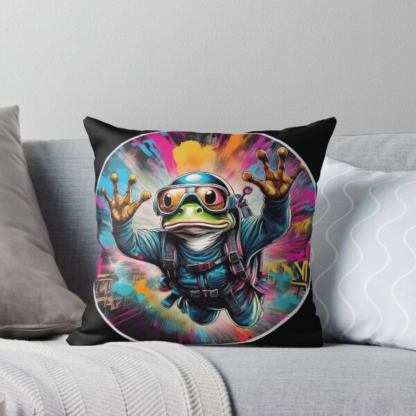Item preview, Graffitti Sky diving Frog designed and sold by Boxing Kangaroo Retail Company.