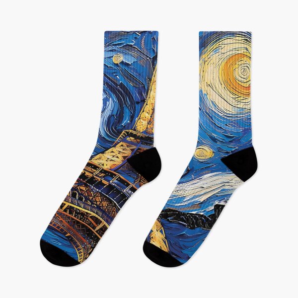 Item preview, Starry Night in Paris Vincent Van gogh Starry Night Eiffel Tower designed and sold by Vangoholic.