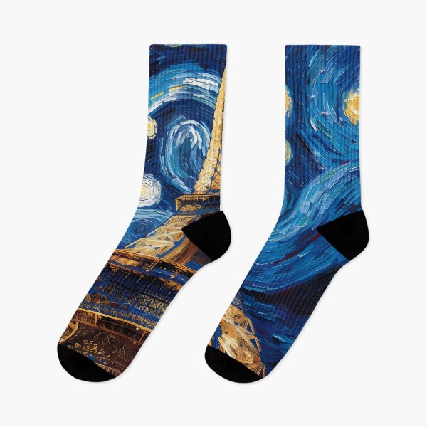 Item preview, Starry Night in Paris Vincent Van gogh Starry Night Eiffel Tower  designed and sold by Vangoholic.