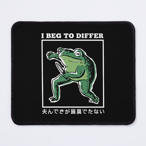 Item preview, I Beg To Differ Frog Japanese Funny Meme designed and sold by spirorinin.