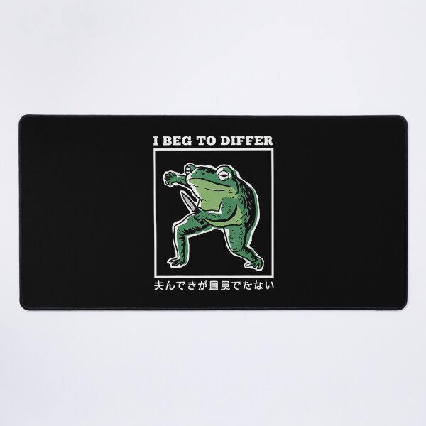 Item preview, I Beg To Differ Frog Japanese Funny Meme designed and sold by spirorinin.
