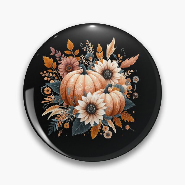Item preview, Autumn Boho Pumpkin Arrangement – Thanksgiving Floral Art designed and sold by Belhbib Art ⭐⭐⭐⭐⭐.