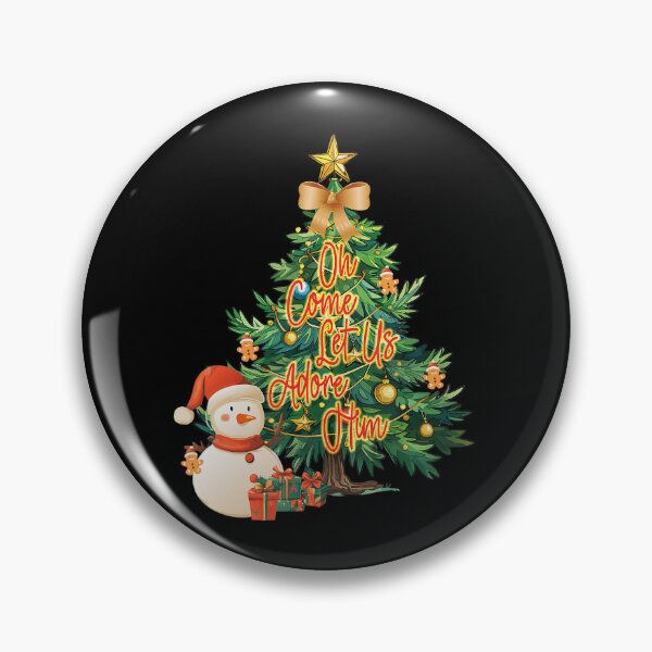 Item preview, Oh Come Let Us Adore Him Retro Christmas Tree Quot designed and sold by Arfurneauxt.