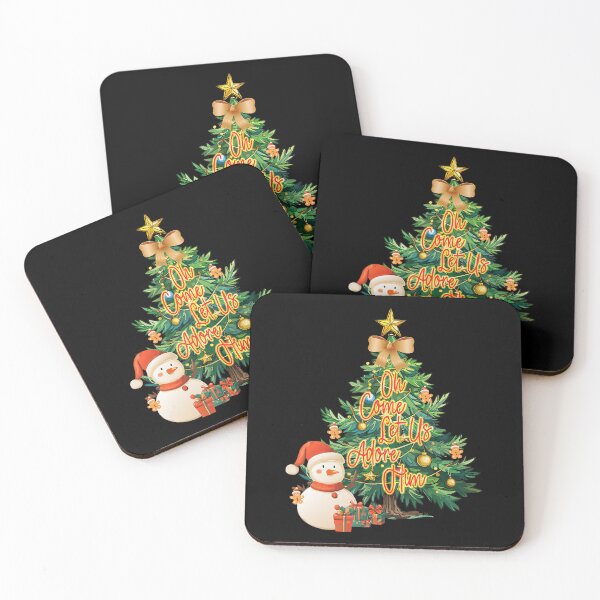 Item preview, Oh Come Let Us Adore Him Retro Christmas Tree Quot designed and sold by Arfurneauxt.