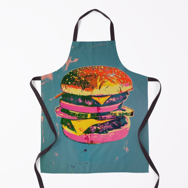 Item preview, Hamburguesa Abstracto Pop Art Warhol designed and sold by IkiruCo.