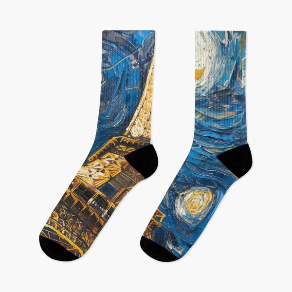 Item preview, Starry Night in Paris Vincent Van gogh Starry Night Eiffel Tower  designed and sold by Vangoholic.