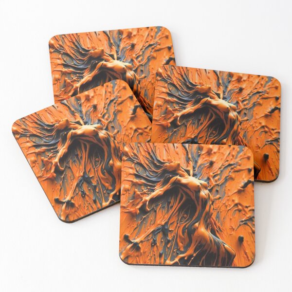 Item preview, Melding With The Color Flow; Orange; designed and sold by StickerApe.