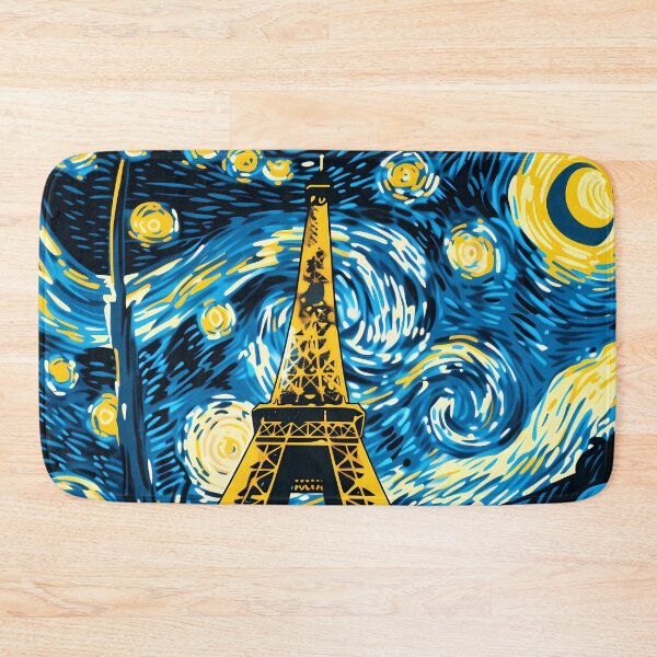 Item preview, Starry Night in Paris Vincent Van gogh Starry Night Eiffel Tower  designed and sold by Vangoholic.