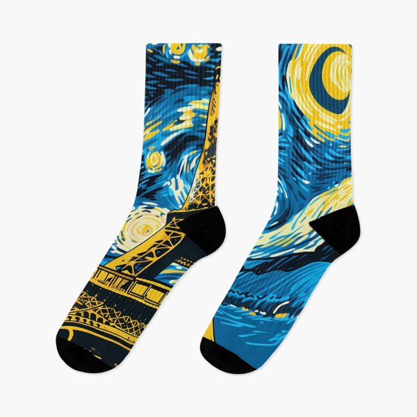 Item preview, Starry Night in Paris Vincent Van gogh Starry Night Eiffel Tower  designed and sold by Vangoholic.