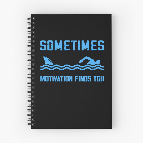 Item preview, Motivation Finds You Funny Swimmer Swimming Sharks designed and sold by Rahjihan.
