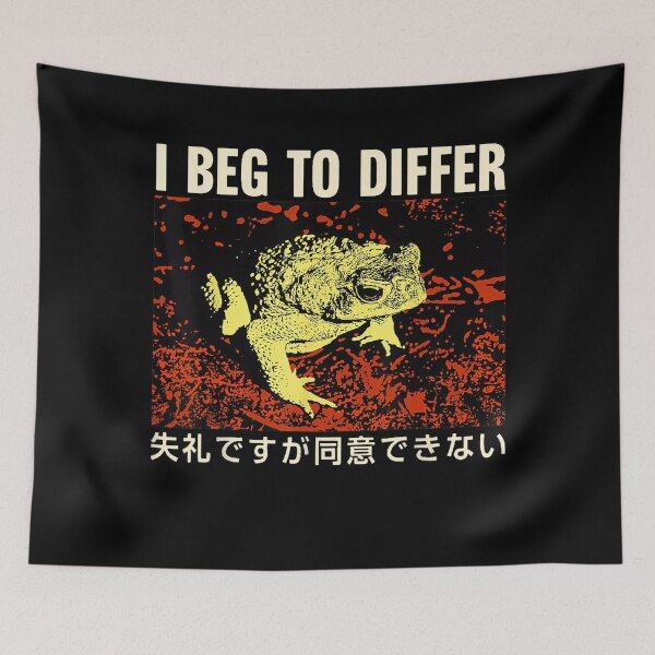Item preview, I Beg To Differ Frog Japanese Retro designed and sold by spirorinin.