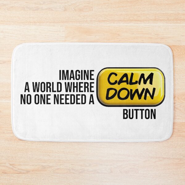 Item preview, CALM DOWN button designed and sold by ERROR[aesthetic]!.