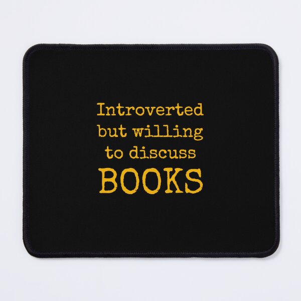 Item preview, Introverted but willing to discuss books designed and sold by Inspirationmotivation.